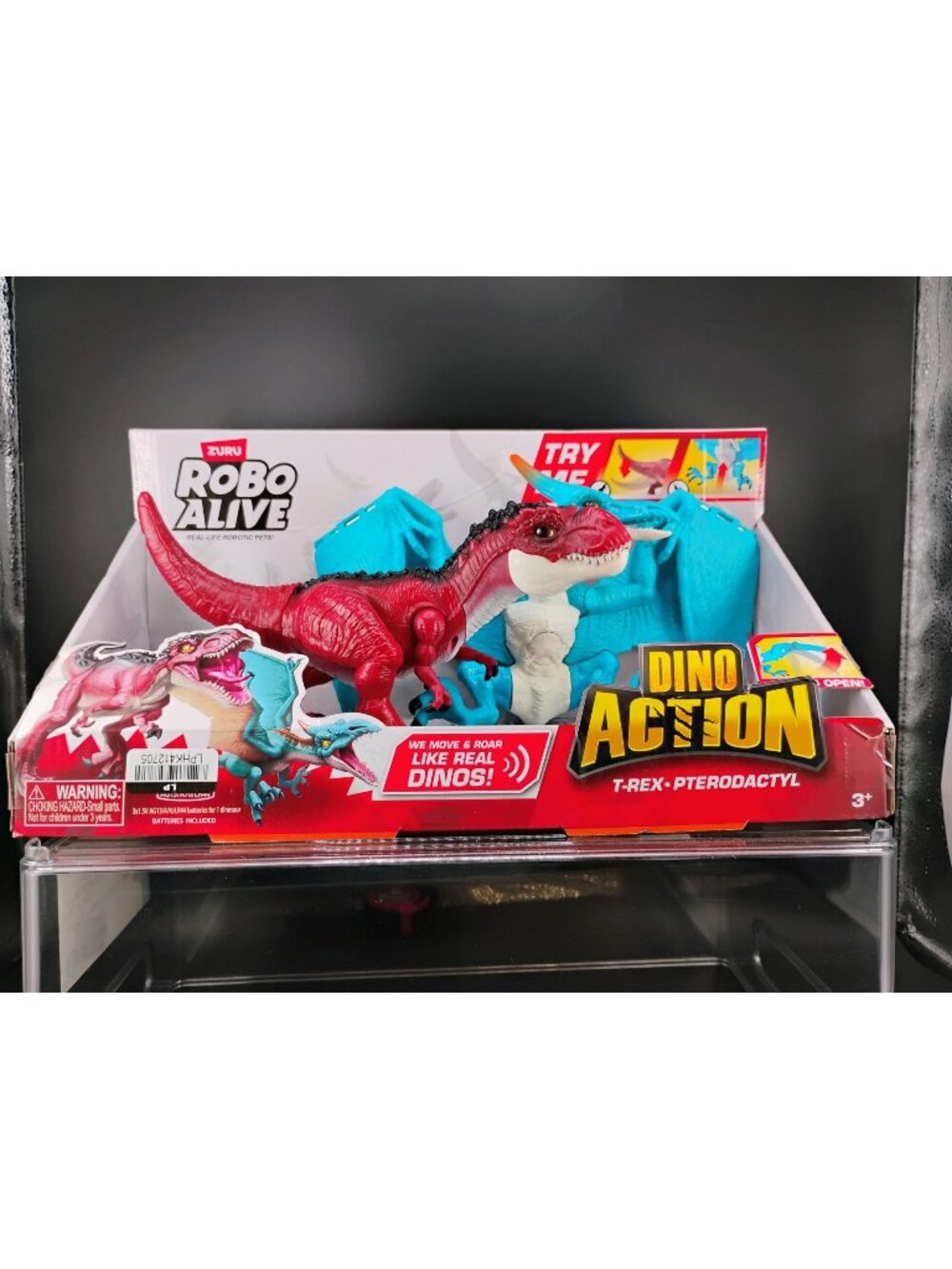 Zuru Robo Alive Dino Action T-Rex Pterodactyl Figures Interactive Kids Toys